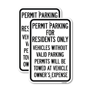 Permit Parking for Residents Only Vehicles Without Valid Parking Permits Will Be Towed at Vehicle Owner's Expense