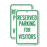 Parking Space Reserved Sign Parking Reserved for Visitors