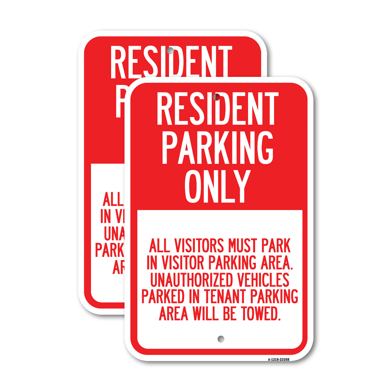 Parking Sign Resident Parking Only