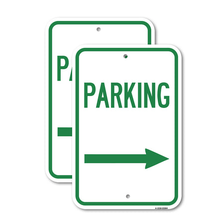 Parking Sign (Right Arrow)