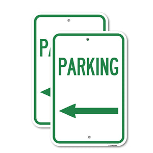 Parking Sign (Left Arrow)