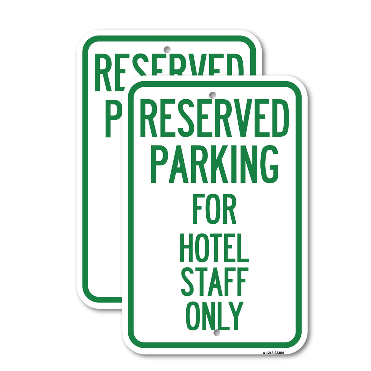 Parking Reserved for Hotel Staff Only