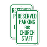 Parking Reserved for Church Staff