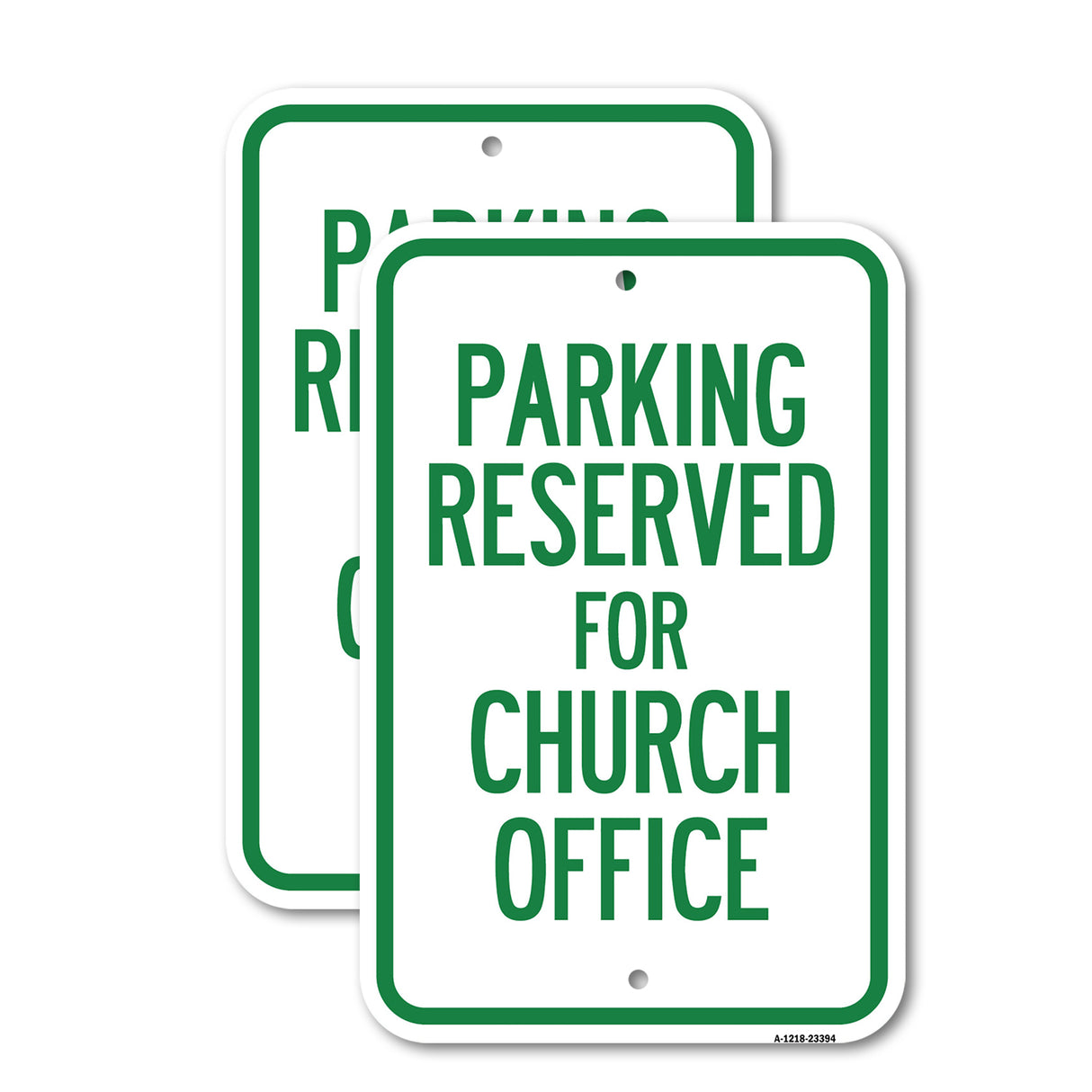 Parking Reserved for Church Office