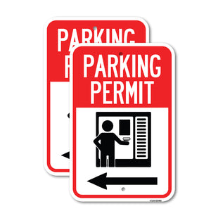 Parking Permit (With Left Arrow Symbol)