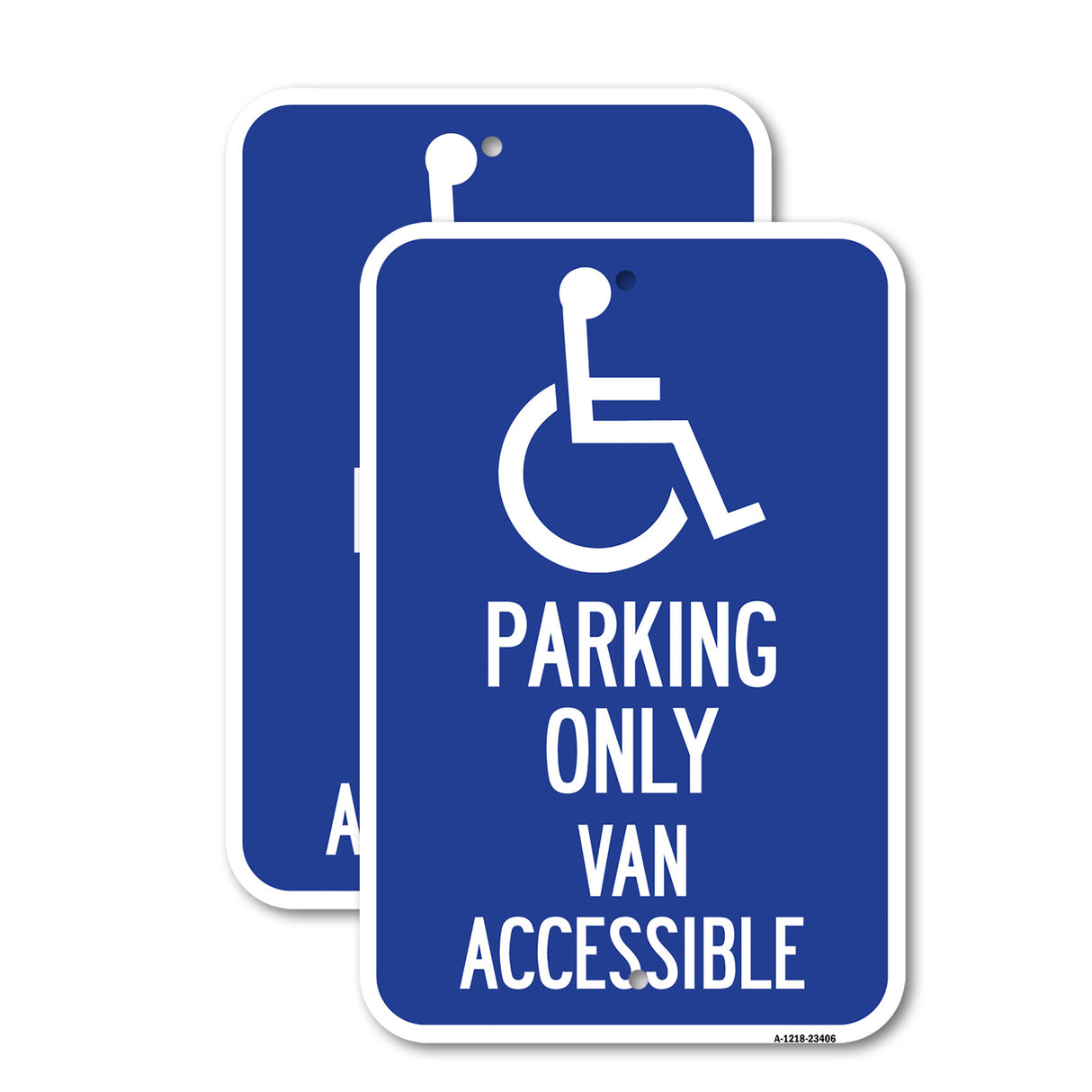 Parking Only Van Accessible (With Graphic)