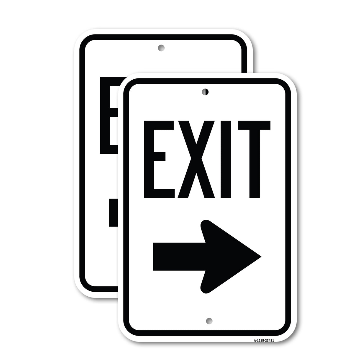 Parking Lot Sign Exit Sign (Right Arrow)