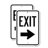 Parking Lot Sign Exit Sign (Right Arrow)