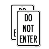 Parking Lot Sign Do Not Enter