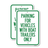 Parking for Vehicles with Boat Trailers Only