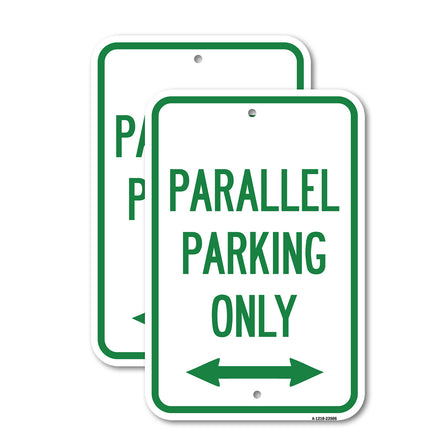 Parallel Parking Only with Bidirectional Arrow