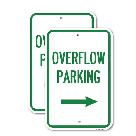 Overflow Parking with Right Arrow