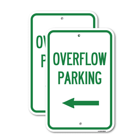 Overflow Parking with Left Arrow