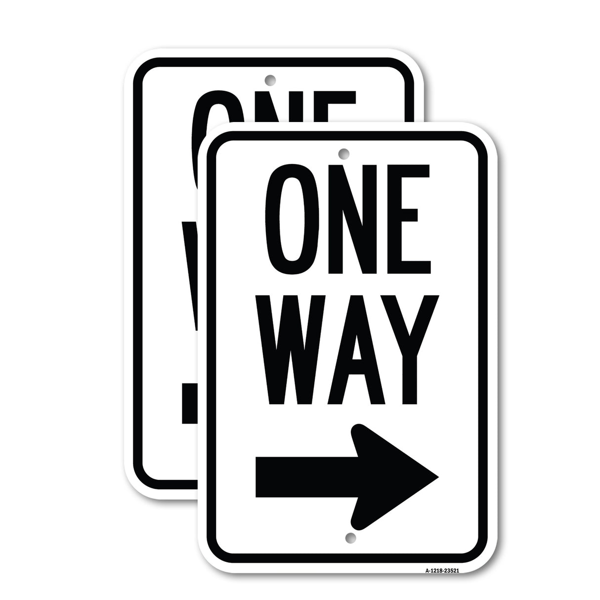One Way Sign (Right Arrow)