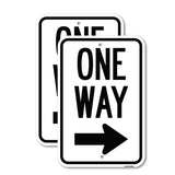 One Way Sign (Right Arrow)