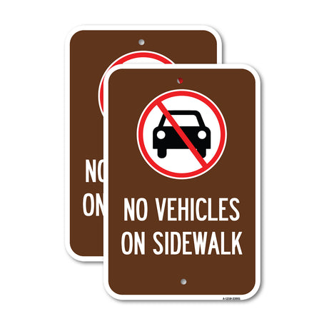 No Vehicles on Sidewalk