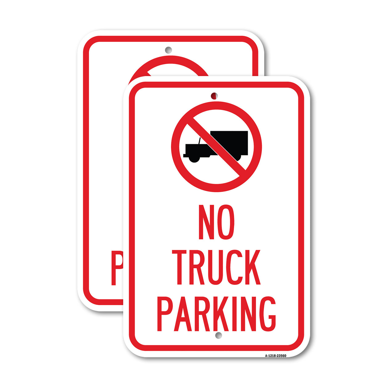 No Truck Sign No Truck Parking (With Symbol)