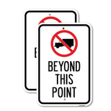 No Truck Sign (No Truck Graphic) Beyond This Point