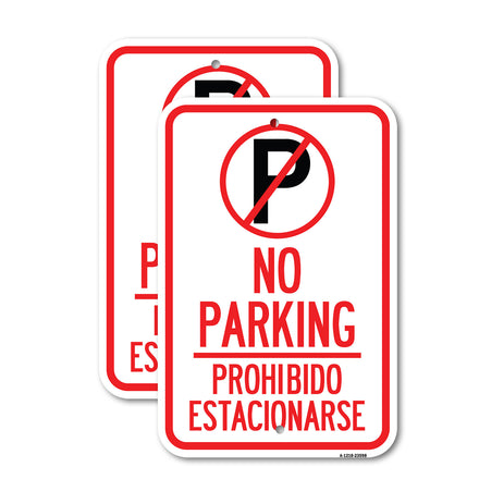 No Parking Prohibido Estacionar (No Parking Symbol)