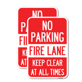 No Parking, Fire Lane, Keep Clear at All Times