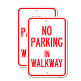 No Parking in Walkway