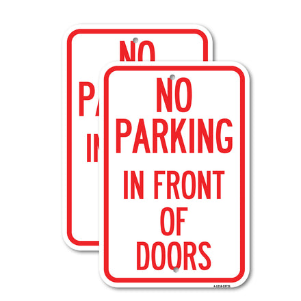 No Parking in Front of Doors