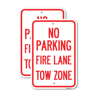 No Parking Fire Lane Tow Zone (K-1645)