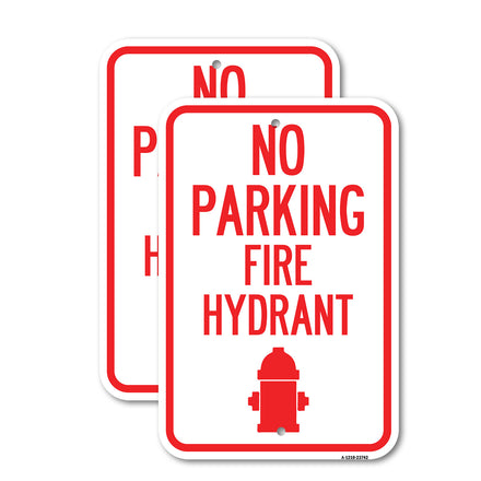 No Parking Fire Hydrant (With Graphic)