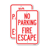 No Parking Fire Escape