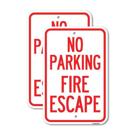 No Parking Fire Escape