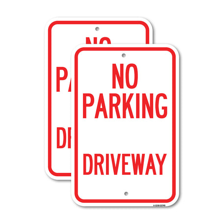 No Parking Driveway