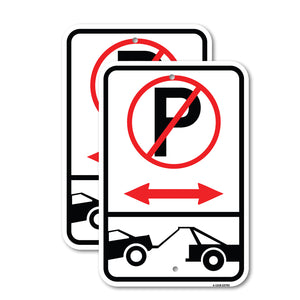 No Parking - Tow Away Zone (With Graphic)