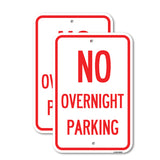 No Overnight Parking Sign