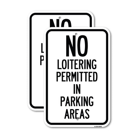 No Loitering Permitted in Parking Areas