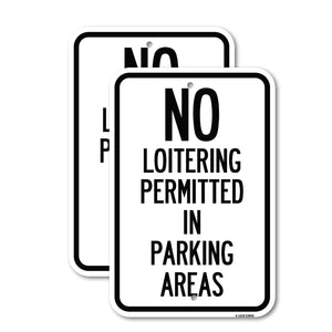 No Loitering Permitted in Parking Areas