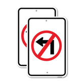 No Left Turn (Graphic Only)