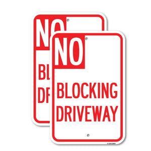 No Blocking Driveway
