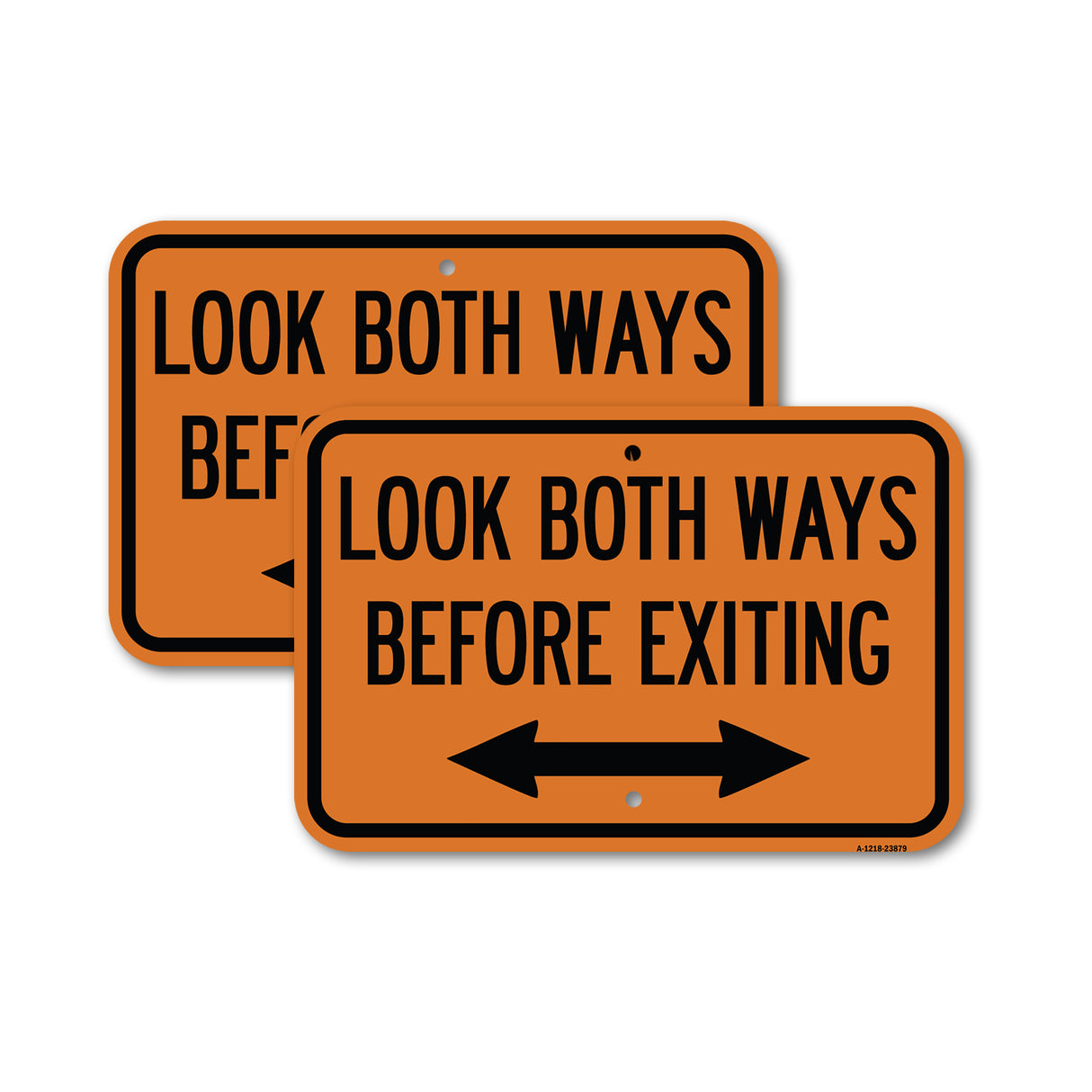 Look Both Ways Before Exiting (With Bidirectional Arrow)