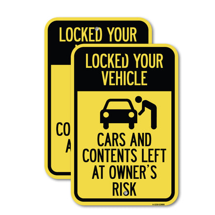 Lock Your Vehicle - Cars and Contents Left at Owner's Risk