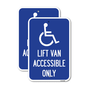 Lift Van Accessible Only (With Updated Isa Symbol)