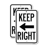 Keep Right Sign (Right Arrow)