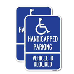 Handicapped Parking - Vehicle Id Required - (Handicapped Symbol)