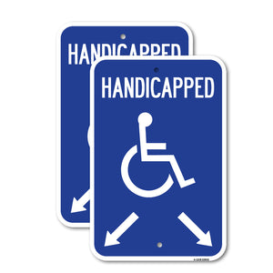 Handicapped Parking with Double Arrows