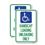 Handicap Loading Unloading Only (With Handicap Symbol)