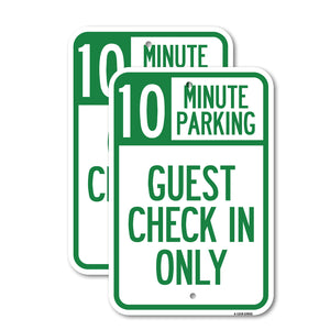 Guest Check in Only, (Choose Your Limit) Minute Parking