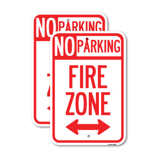 Fire Zone with Bidirectional Arrow