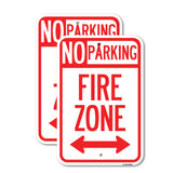 Fire Lane with Bidirectional Arrow