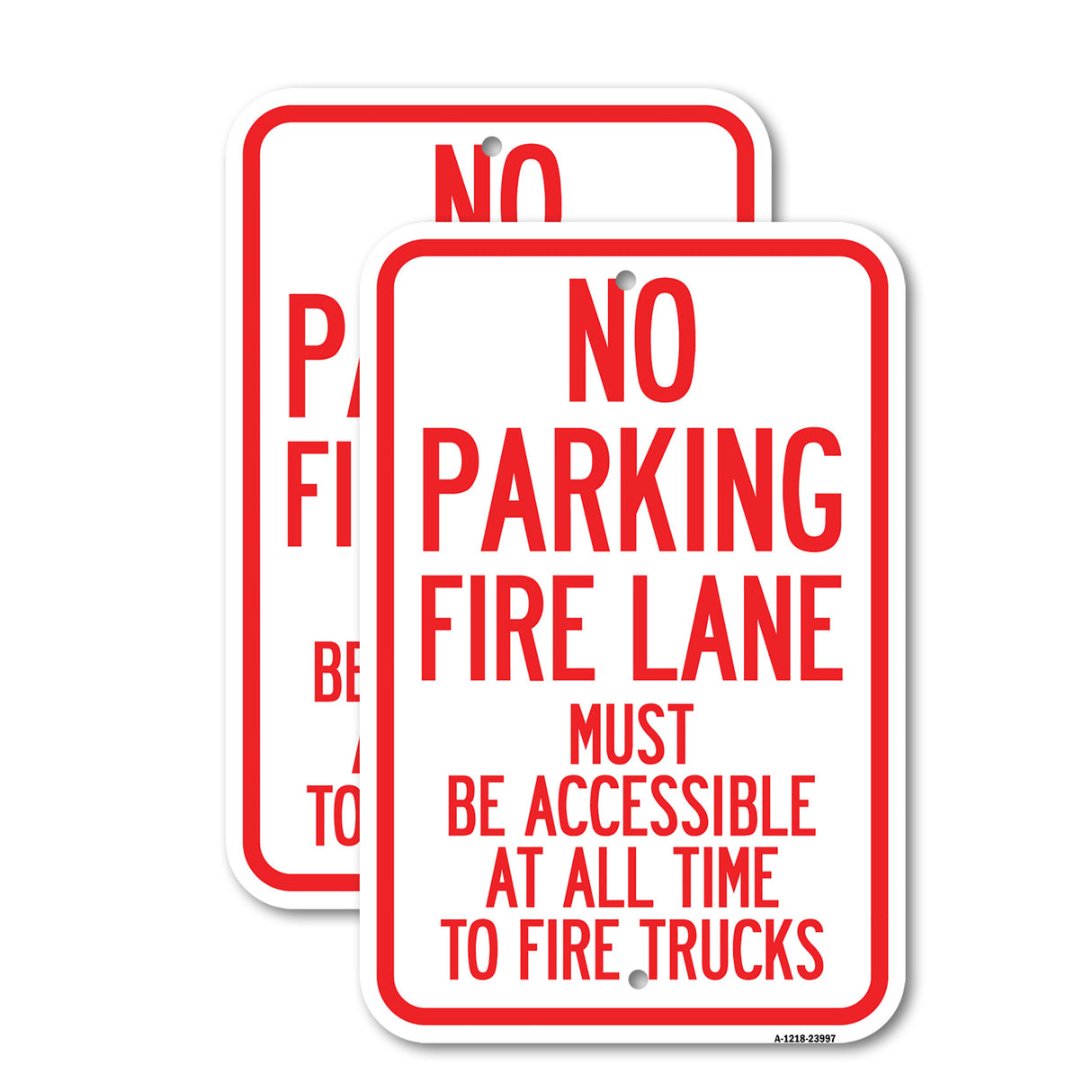 Fire Lane Must Be Accessible at All Time to Fire Trucks