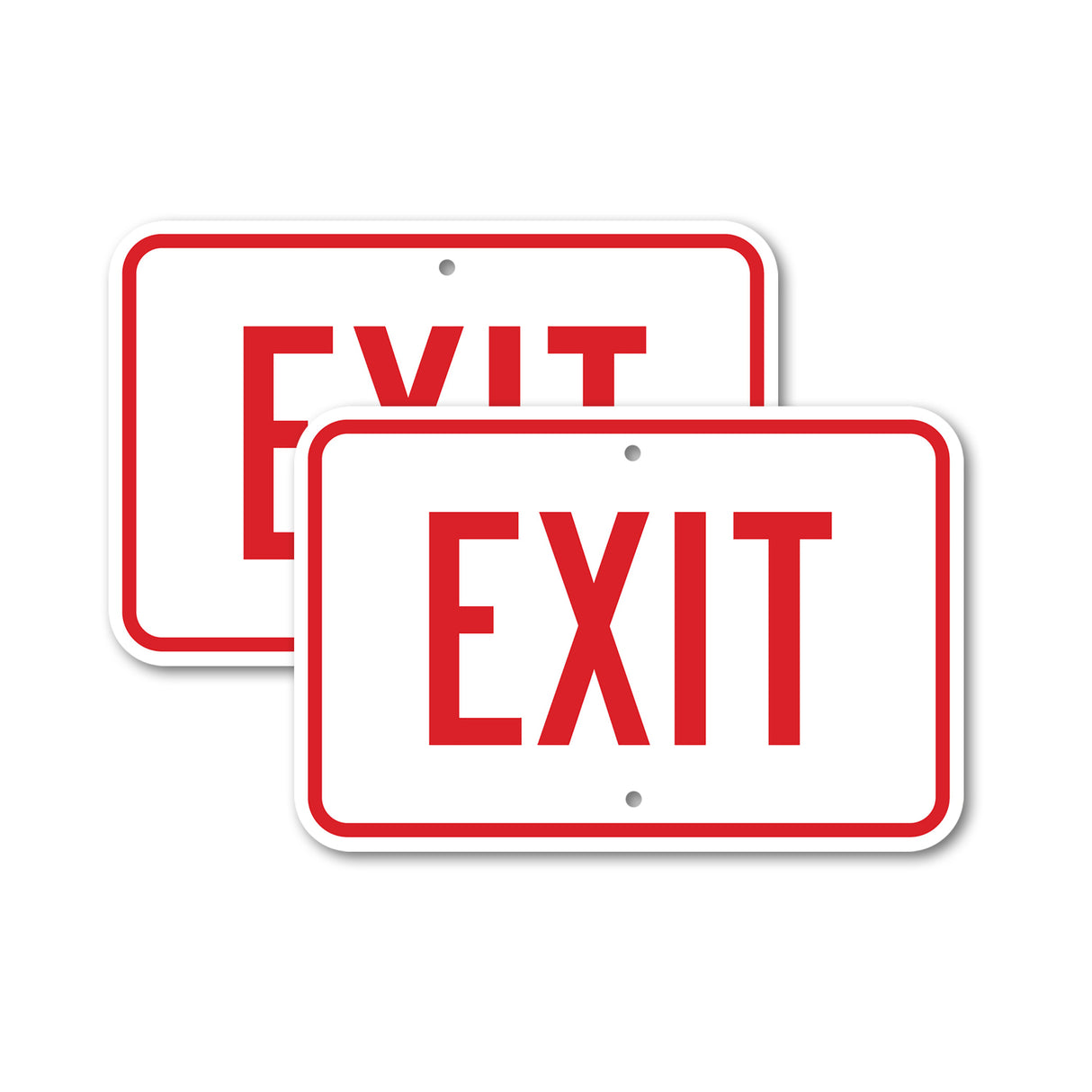 Exit Sign Exit with Up Arrow