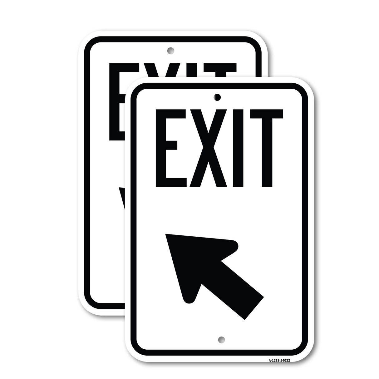 Exit Sign Exit with Left Arrow